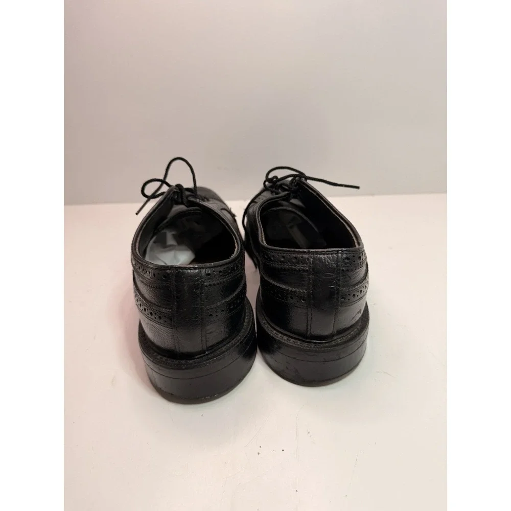 Dexter Black Leather Wingtip Oxfords Men's‎ Size 8.5 Made in USA Dress Shoes